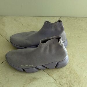 Balenciaga Men's Purple Sock Sneakers